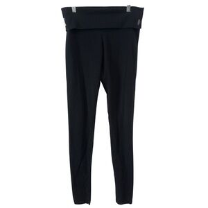 Victoria’s Secret VS Angel Foldover‎ Leggings Black Size S Yoga Y2K Wings